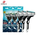 Dorco персональные безопасные бритвенные лезвия из нержавеющей стали, Мужская бритва с 6 слой лезвие бритвы