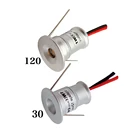 Миниатюрный Светодиодный точечный светильник с регулируемой яркостью, встраиваемый Светильник направленного света 15 мм, комнатный Точечный светильник для демонстрации, 1 Вт, 12 В