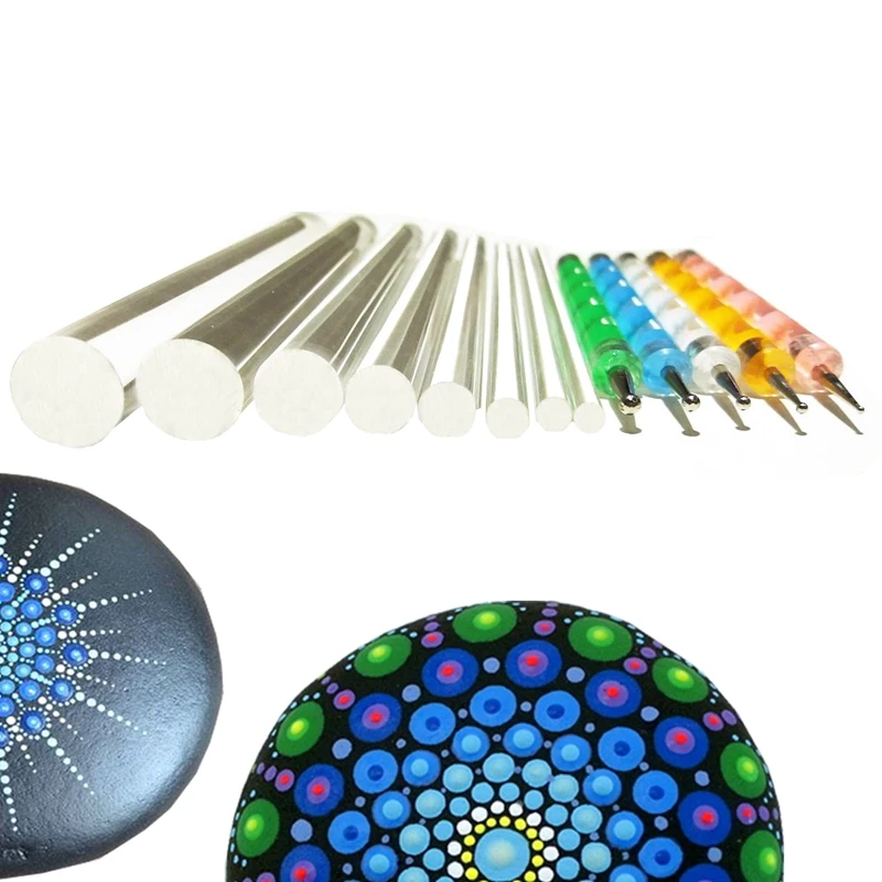 Hot XD-Mandala Dotting Tools Set For Painting Rocks Dot Kit Rock Stone Pen Polka Tool Template Cosm | Дом и сад