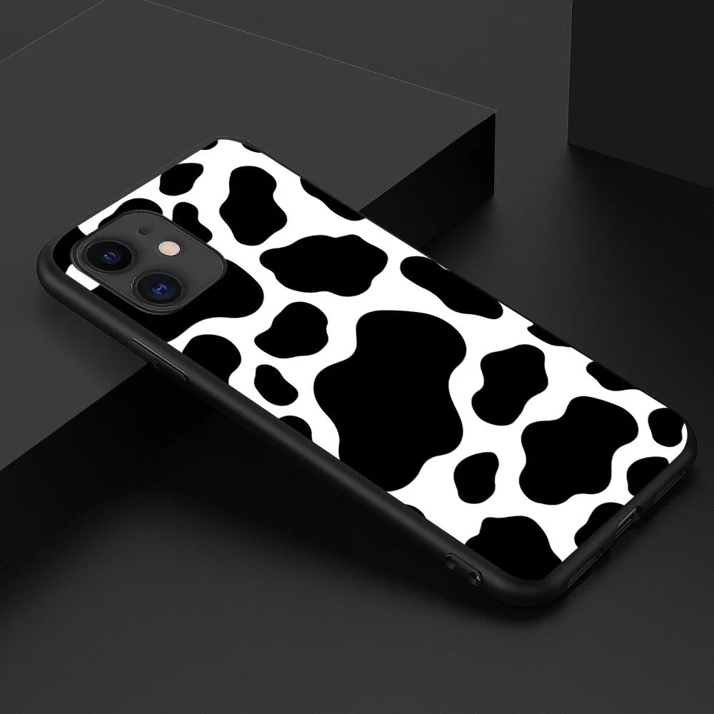 Чехол для телефона с коровьим узором iPhone11 pro max XS MAX XR X/XS 7 8 plus мягкий защитный чехол