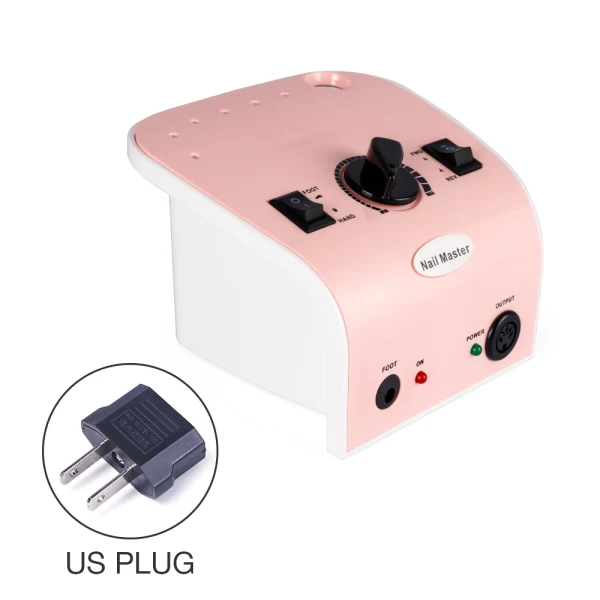 US Plug 35000 об/мин 35 Вт электрические сверла для ногтей набор ноготь резак машина для Типсы для маникюра Электрический маникюр ногтей педикюр файл - Цвет: US Plug