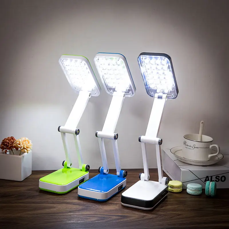 LED Desk Lamp Eye Protection Learning Rechargeable Folding Nightlight Bedroom Student Dormitory Artifact | Освещение