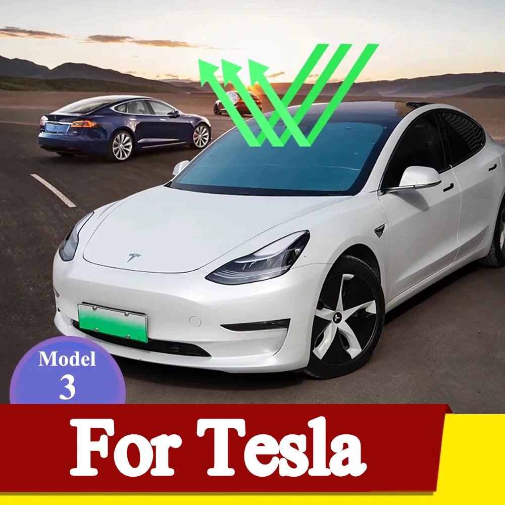 Автомобильный солнцезащитный козырек лобовое стекло для Tesla модель 3 оконный