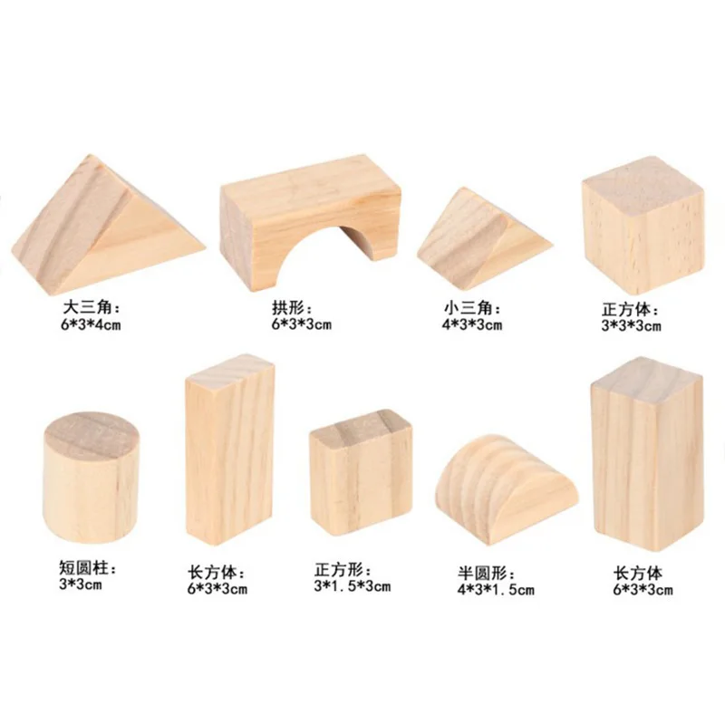 

Wooden Children's 100-Grain Barreled Wood Environmental Protection Building Blocks Early Education and Wisdom Toys
