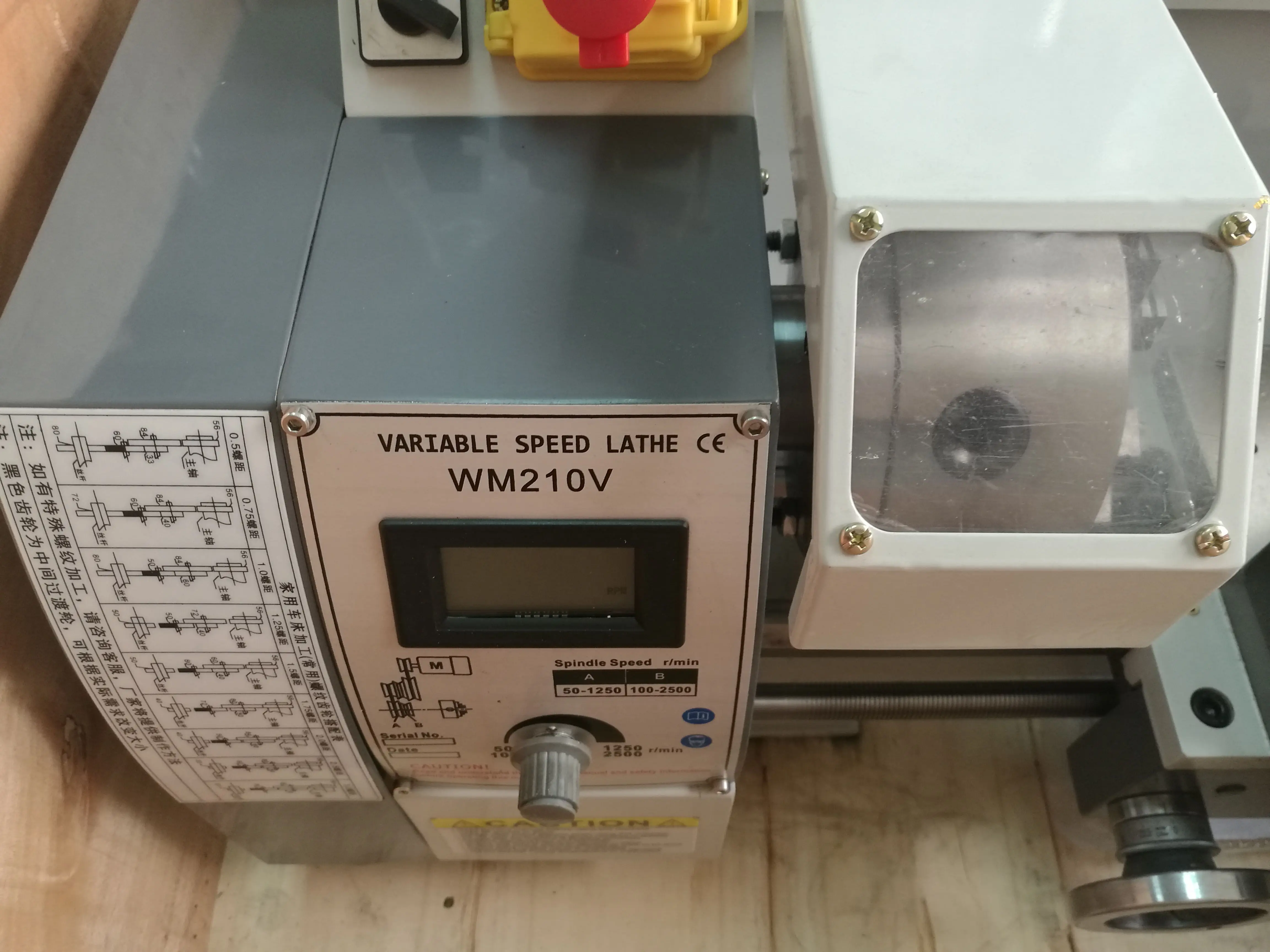 Мини токарный станок WM с бесщеточным Мотором 210 в отверстие шпинделя 38 мм патрон