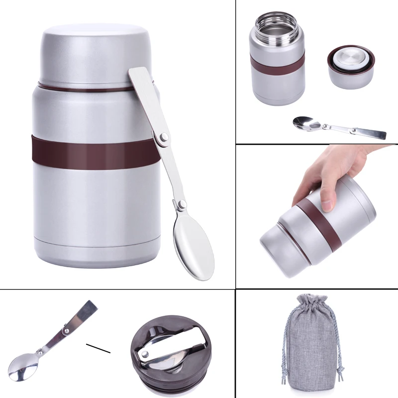 Bento Ланч-бокс с вакуумной изоляцией пищевые банки термос снэк-контейнер из