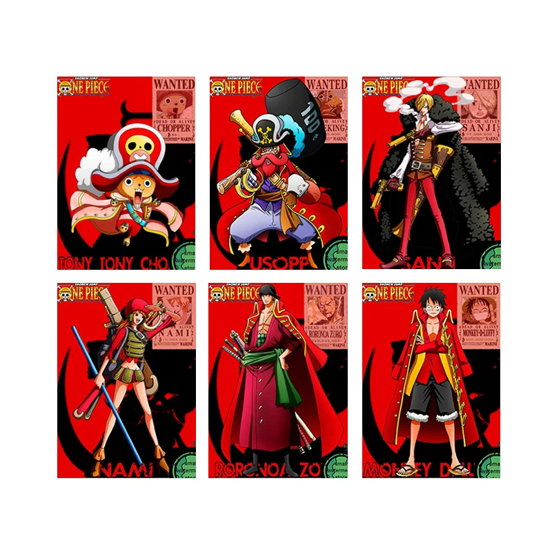 

One Piece Poster Mural Anime Decor Frameless Canvas Painting Living Room Child Bedroom Home Wall Picture Decoration Kids Gifts