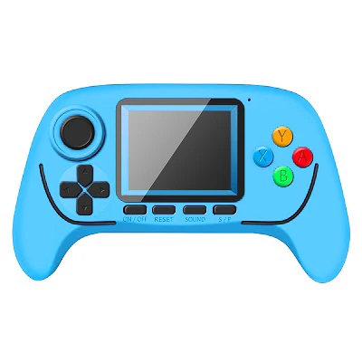 sky blue Данных лягушка Портативный игровой консоли портативных игровых консолей к ТВ положить 4,3 дюймов Экран с MP4/WAV/кино Камера мультимедиа - Цвет: sky blue