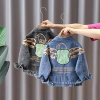 baby boys outerwear coats 2021 newborn infant baby jeans coat for girl ripped outwear bebes toddler denim jackets clothing