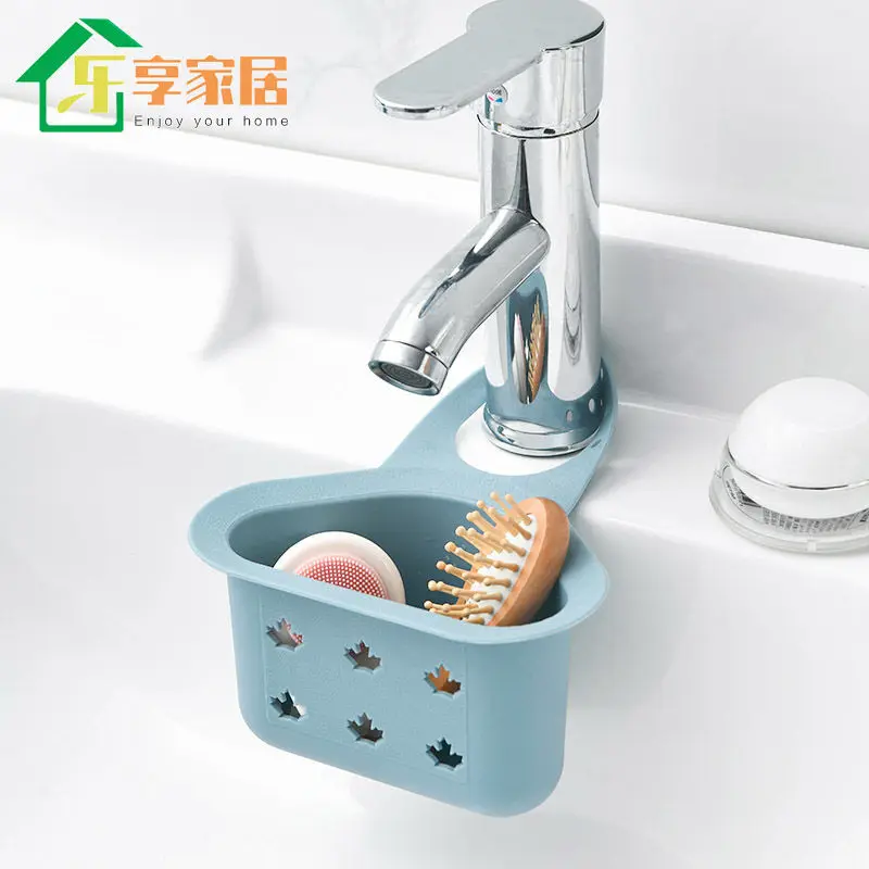 

Storage Rack for Home Kitchen Sink Shelf Soap Sponge Drain Rack Bathroom Holder Kitchen Storage Suction Cup