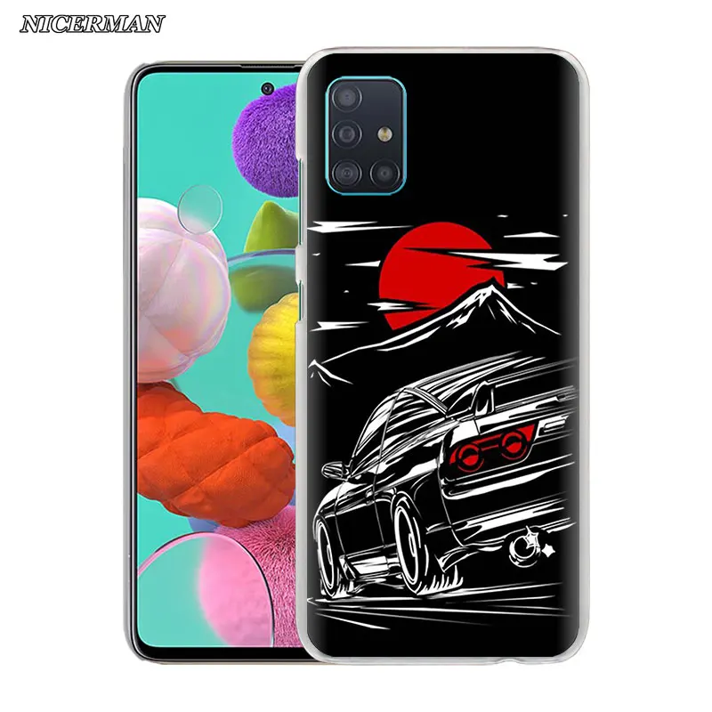 Спортивный чехол для телефона jdm drift Жесткий Чехол Samsung Galaxy M10s M20 M30s M40 M11 M21 M31 M51 A7 A9