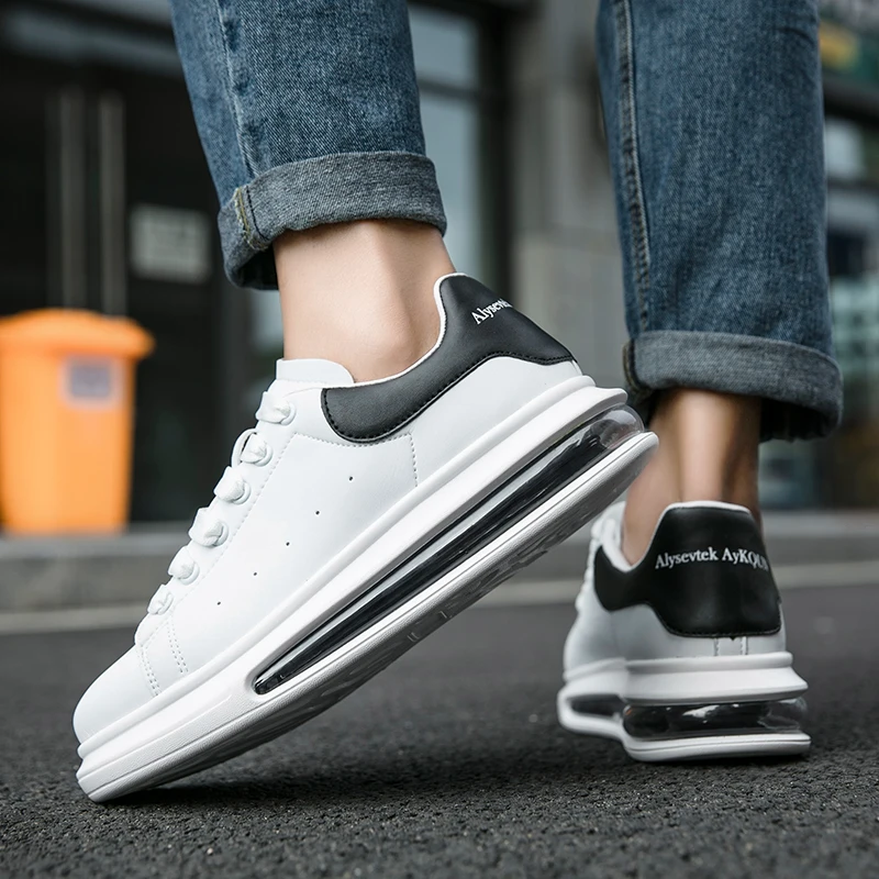 

Brand Designer Unisex Walking Sneakers Women's Shoes Air Cushion Jogging Shoes Breathable Casual Shoes Lace Up Max Size 44-35