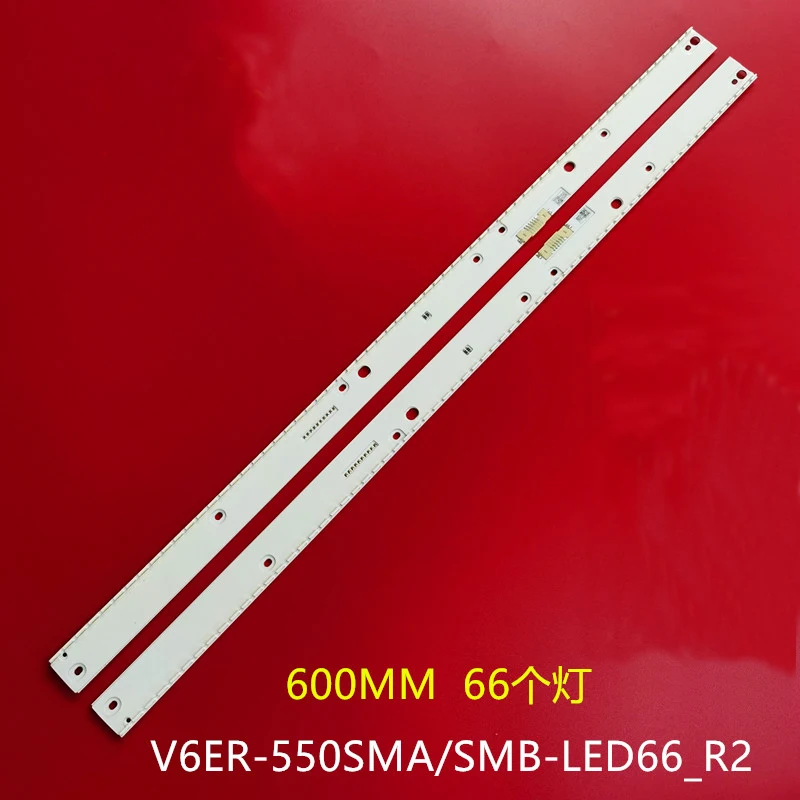 

2pcs LED strip for Samsung UE55KU6470U UE55KU6400 UE55KU6650 UE55KU6640 UE55KU6510 UN55KU7000 UN55MU7600 UE55MU6450 UE55MU6650