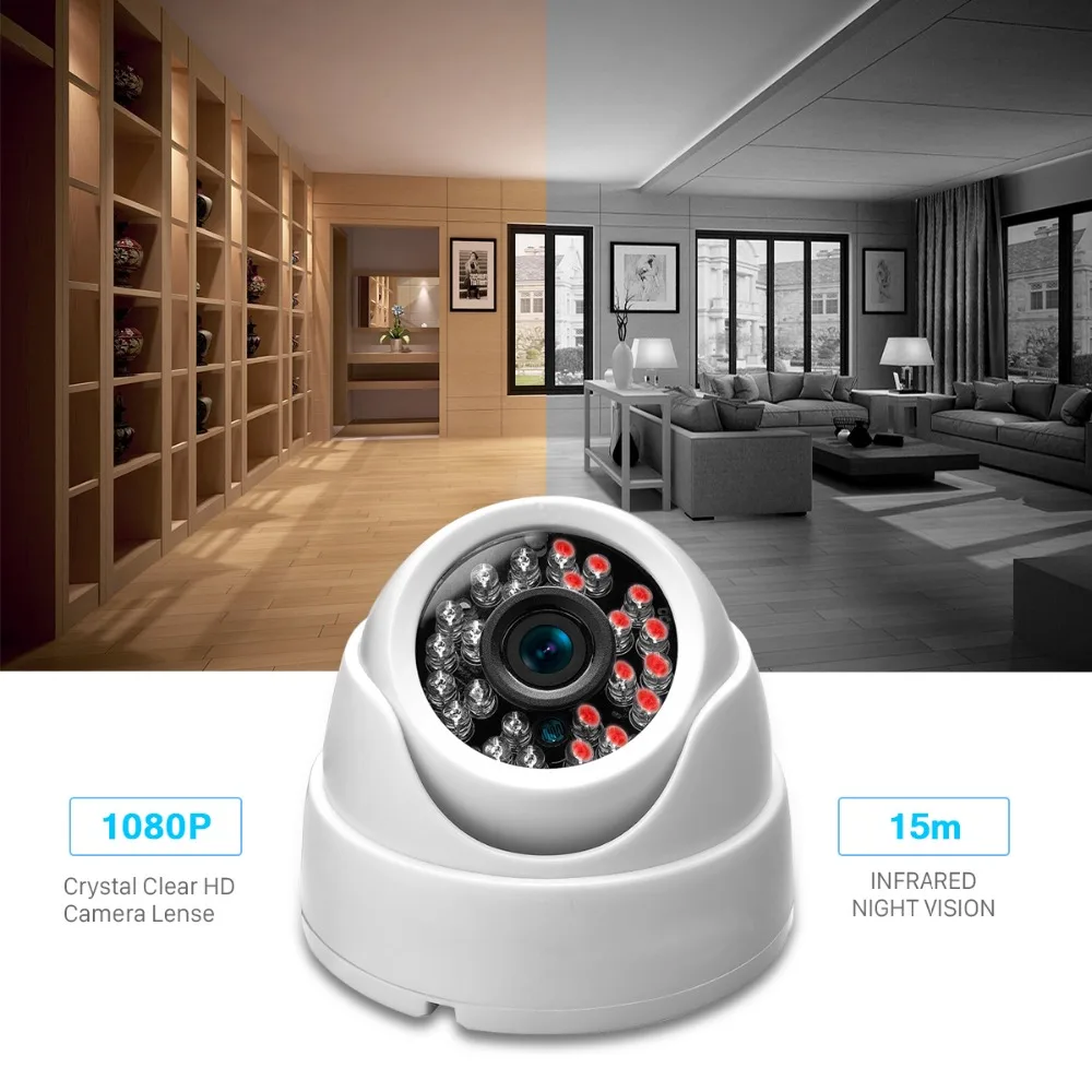 BESDER HD 1080P IP-камера 720P Внутренняя купольная камера ИК-объектив 2 8 мм 2MP