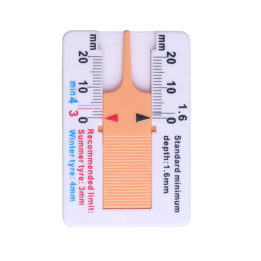 Newest Car Tyre Tread Depthometer Depth Indicator Gauge Motorcycle Trailer Van Wheel Measure Tool |