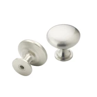 Brushed Nickel Cabinet Pulls Cupboard Knobs Silver Cabinet Handles Kitchen Cabinet Door Knobs Furniture Hardware Round Knobs