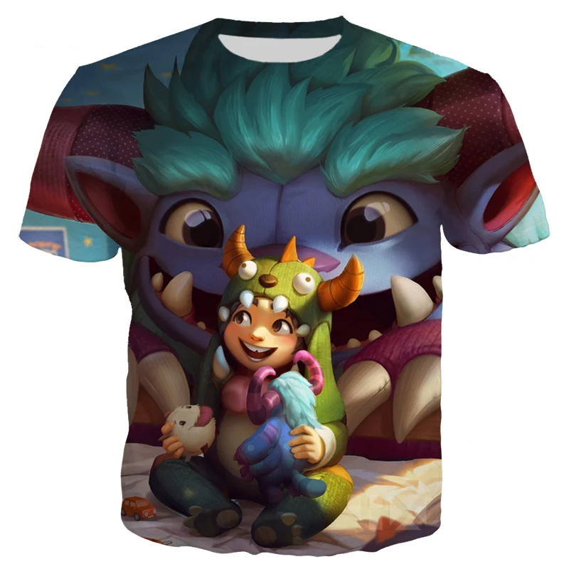 Игры Лига Легенд Футболка Мужская/женская одежда 3D принт герой кожи футболки