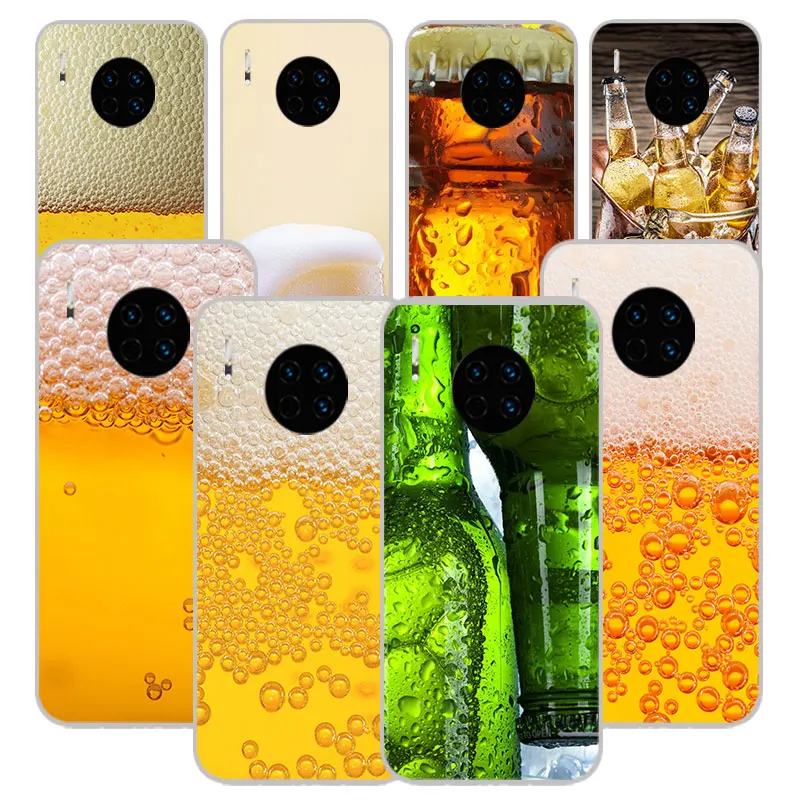 Ледяное Пиво мягкие силиконовые чехлы для huawei mate 30 Pro 20 10 Lite 9 Nova 5 4 3 3i TPU