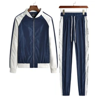 new spring and autumn fashion brand mens sets two piece sportswear mens casual outdoor sports pants tracksuit suit