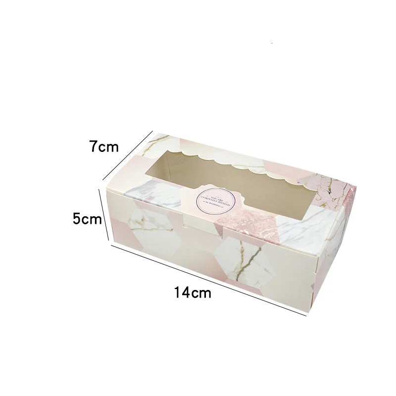10/20PCS Gift Box With Window Galaxy Star Wedding Gift Box For Cake Candy Food Cookie Packaging Box Gift Wedding Favors Supplier