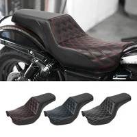 motorcycle seat for harley dyna fat street bob low rider super wide glide custom 2006 2017 fxd fxdwg fld rider driver passenger
