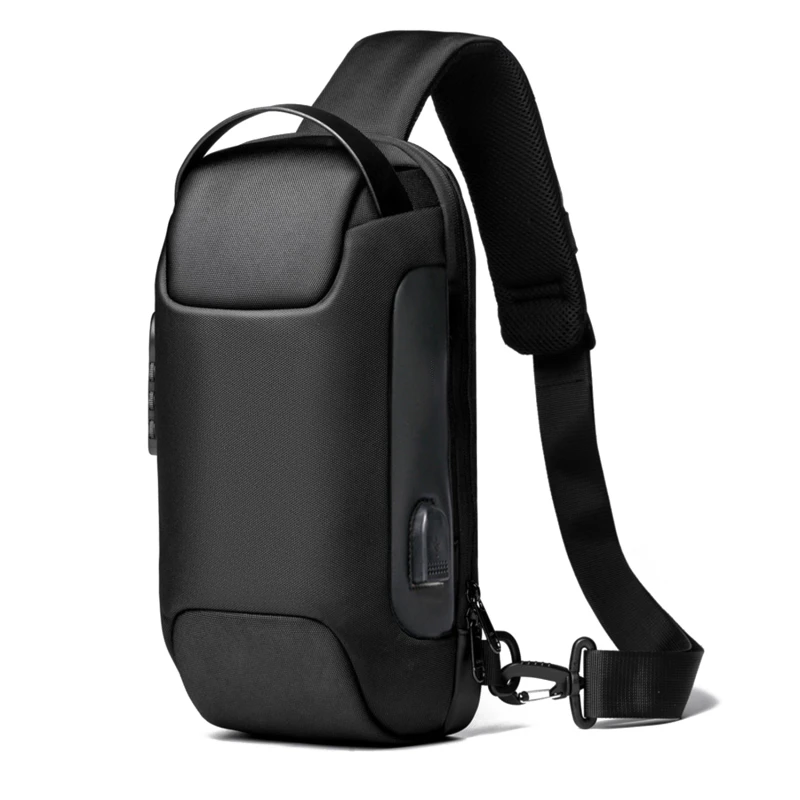 

Hot Chest Bag New Anti-thief Men Crossbody Bag Waterproof Shoulder Bags USB Charging Short Trip For Male Travel Pack