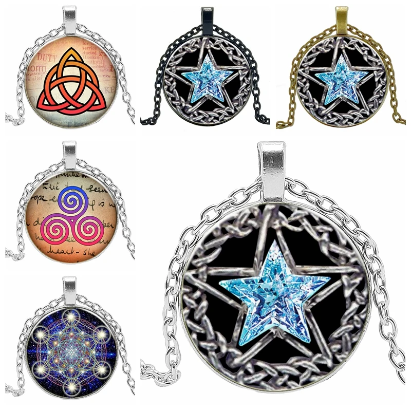 2019 Новая горячая Распродажа куб Сакральная Геометрия дух кулон Цепочки и