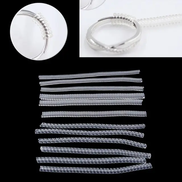 10 Pack 6 Sizes Invisible Ring Size Adjuster for Loose Rings