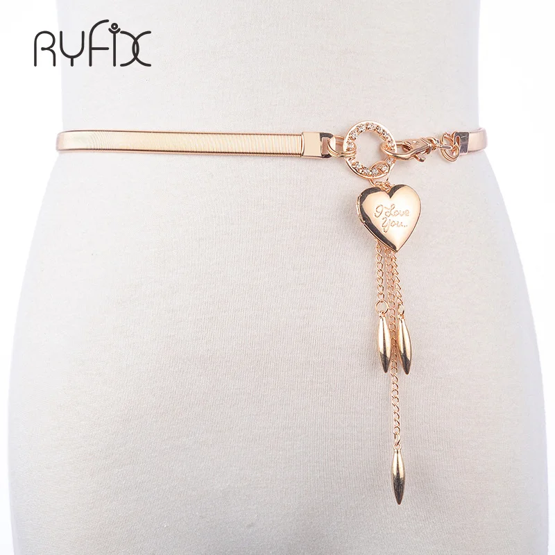 Популярный женский ремень с застежкой в форме сердца Передний эластичный