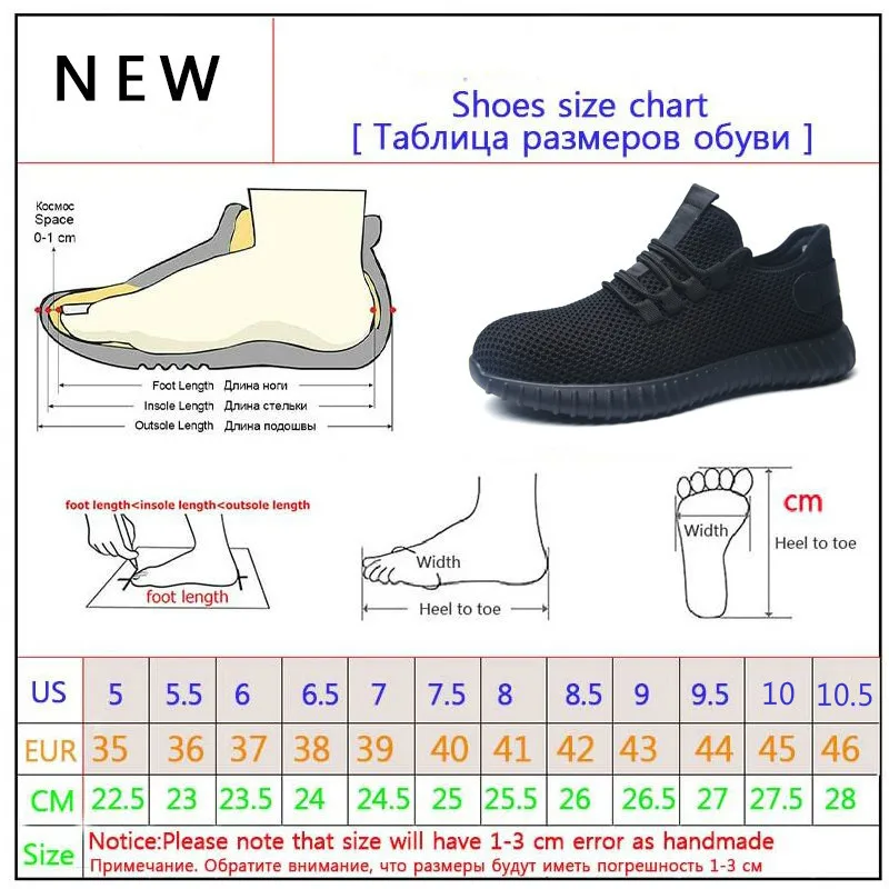 Мужская дышащая Рабочая защитная обувь мужские уличные противоскользящие