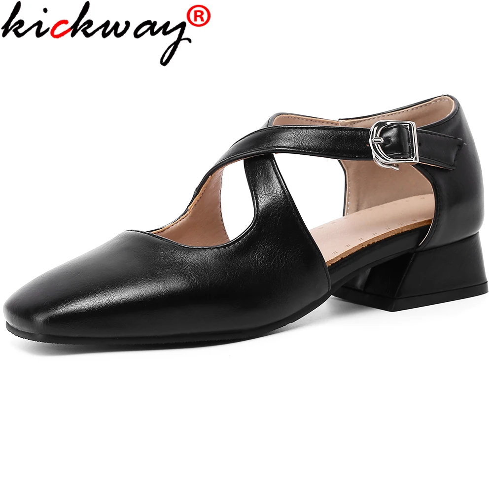 

Kickway/модные туфли-лодочки на высоком каблуке; Обувь из искусственной кожи с перекрестной пряжкой; Элегантные; Новинка; Сезон лето-осень; Колл...