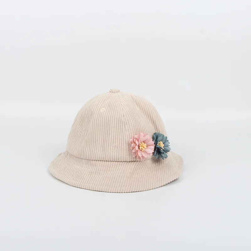 Осень зима 2019 Вельветовая шляпа ведро с цветочным рисунком Рыбацкая уличная