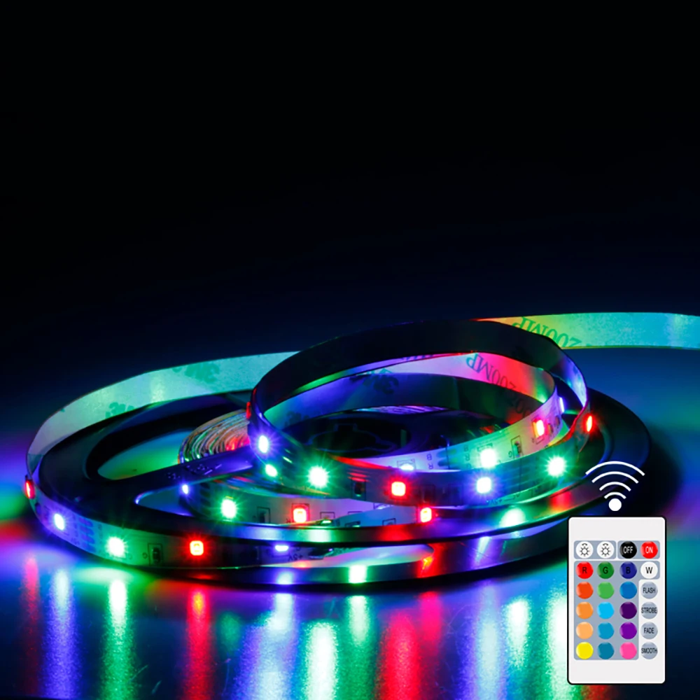 

Лента светодиодная, меняющая цвет, 2835 Rgb, с дистанционным управлением