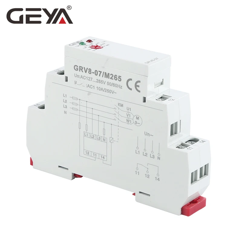GEYA GRV8 07 реле монитора фазы с асимметричной и временной задержкой 45 65 Гц