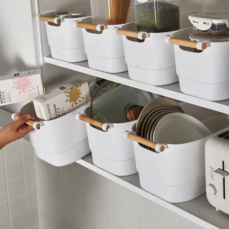 

Plastic storage box storage basket, multi-purpose desktop organizer storage box, bathroom basket, kitchen storage tool
