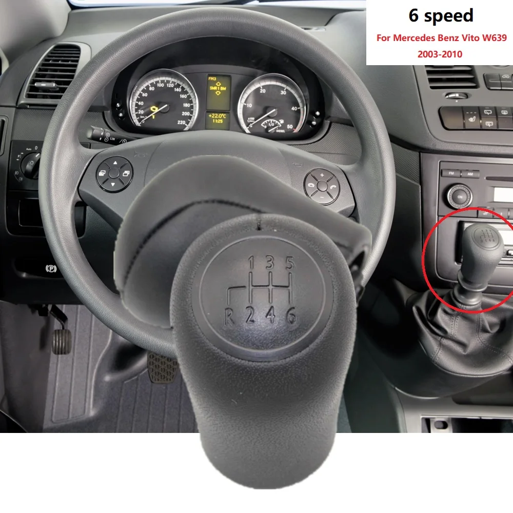 Для Mercedes Benz W639 Вито 2003 2004 2005 2006 2007 2008 2009 2010 авто Стайлинг 6 Скорость ручная ручка