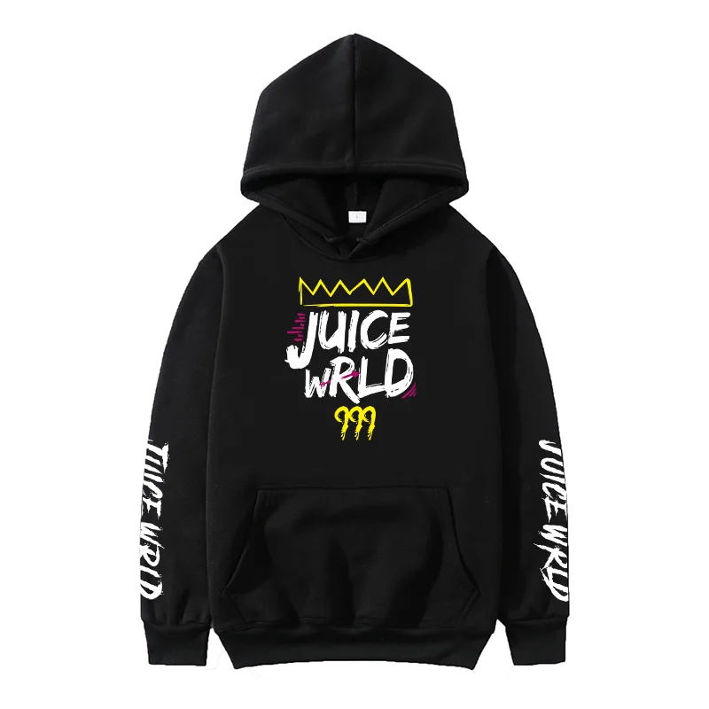 

2021 black and white red J UICEWrld hoodie sweatshirt juice wrld juice wrld juicewrld trap rap rainbow glitch juice world