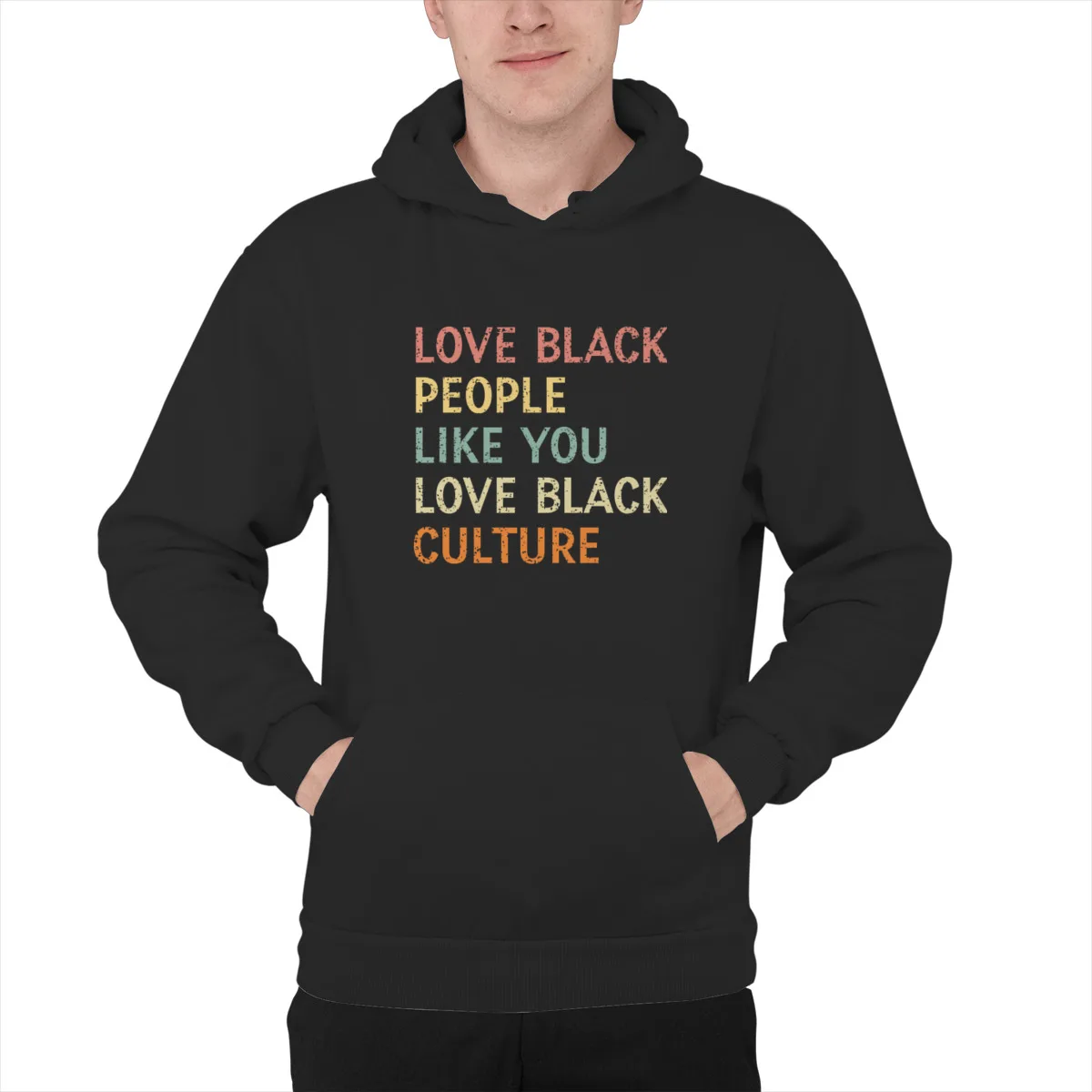 

Men's Hoodie Love Black People Like You Love Black CultureAnime long Sleeve Oversized Spring winter Mens Clothes 42440