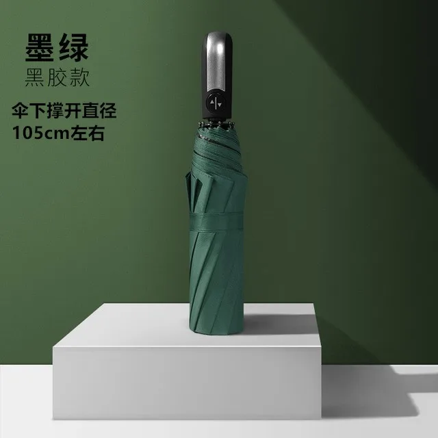 

Double Large Umbrella 3 Folding Automatic Business Men's Ladies Sunny Windproof Umbrella Vinyl Sombrilla Family Rain Gear DL60YS