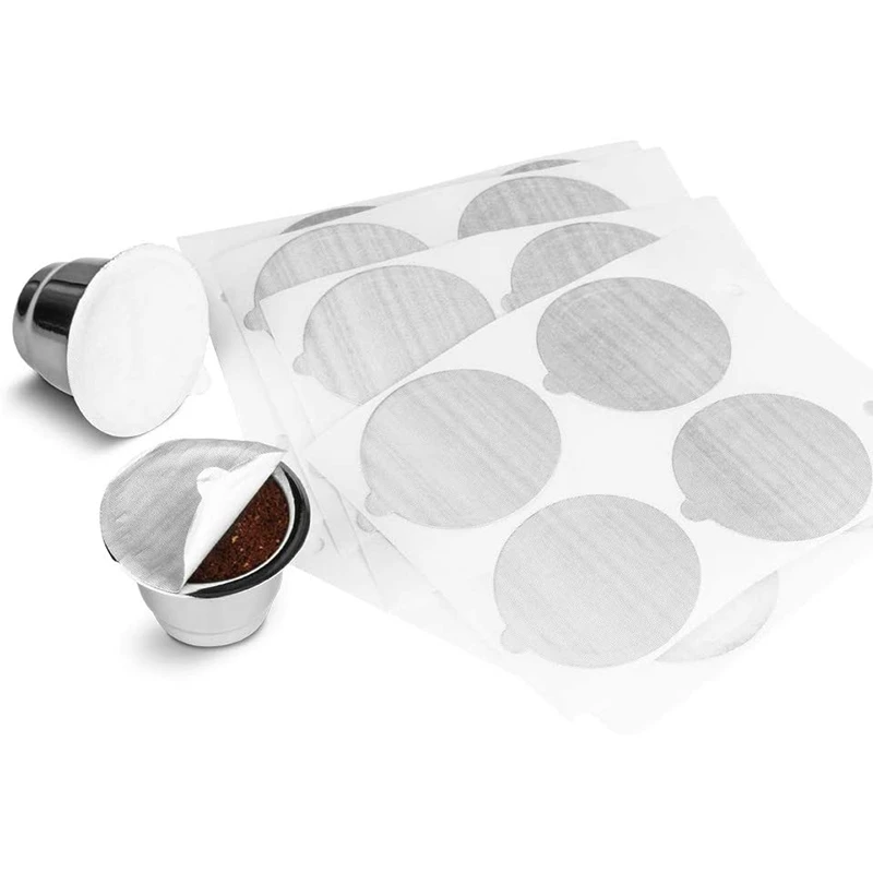 

HOT 100Pcs Aluminum Foil Lids to Reuse Coffee Pods for Nespresso Capsules, Self Adhesive Aluminum Lids Seals-37mm Diameter