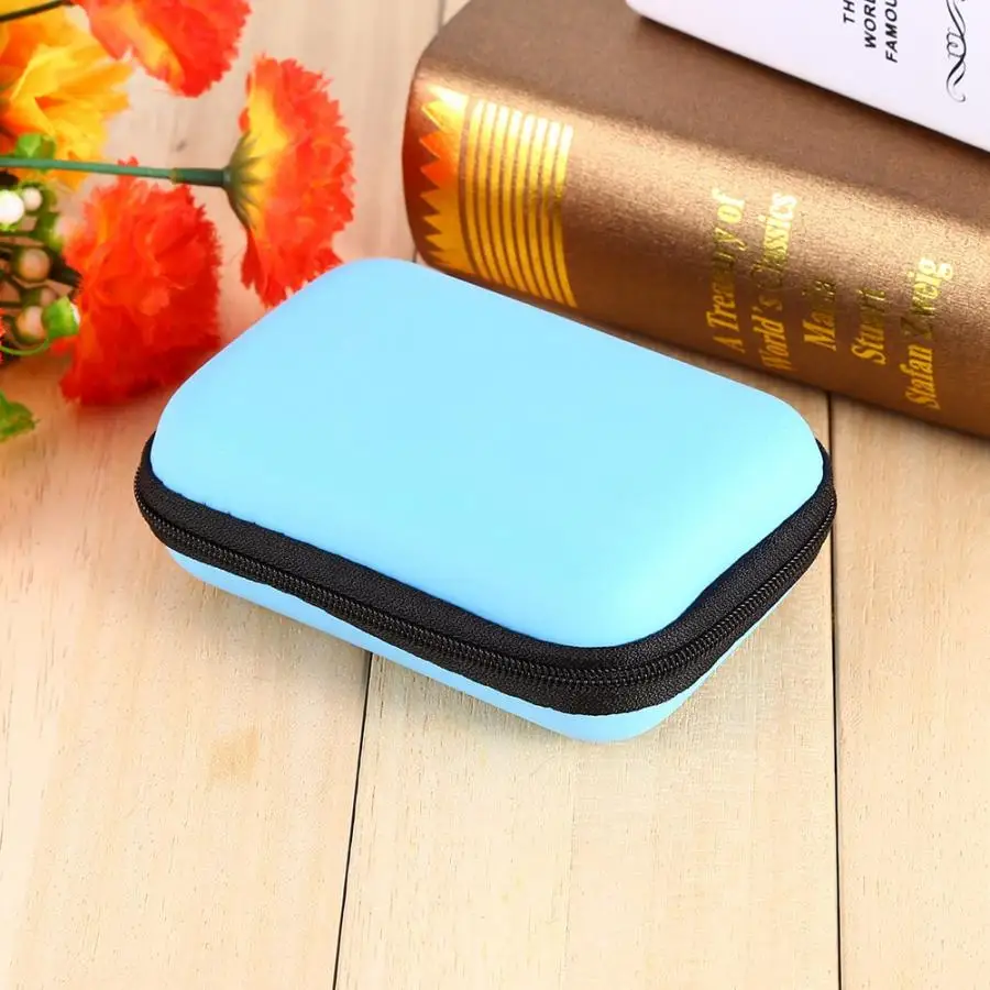Мини EVA кабель для наушников сумка жесткий зарядный USB кабель Чехол защитный Органайзер коробка для телефона кабель сумки
