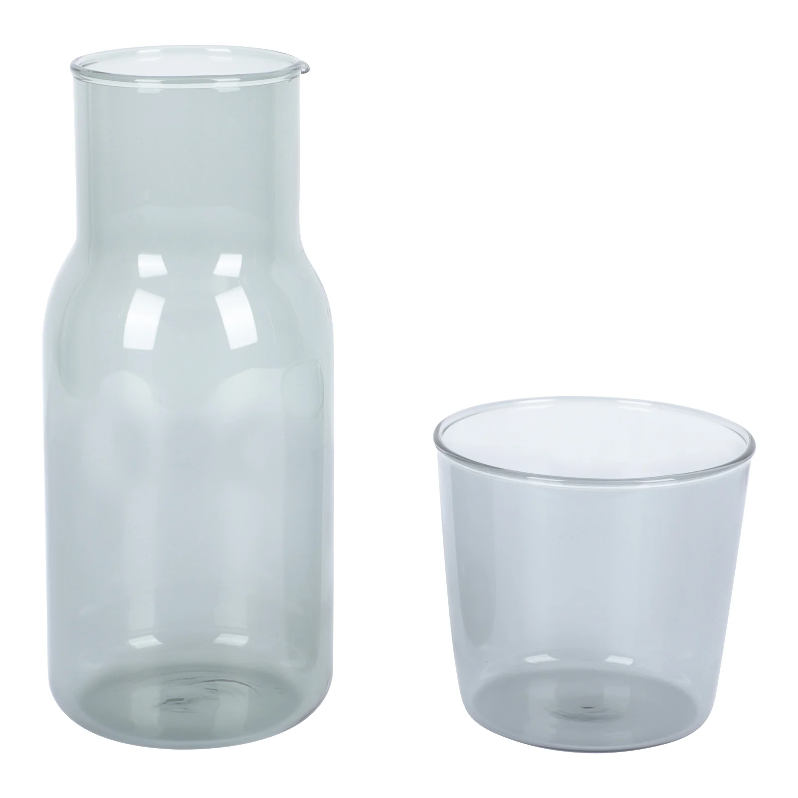 

1Set Polishing Drinking Cup with Kettle Clear Glass Cup Bottle Home