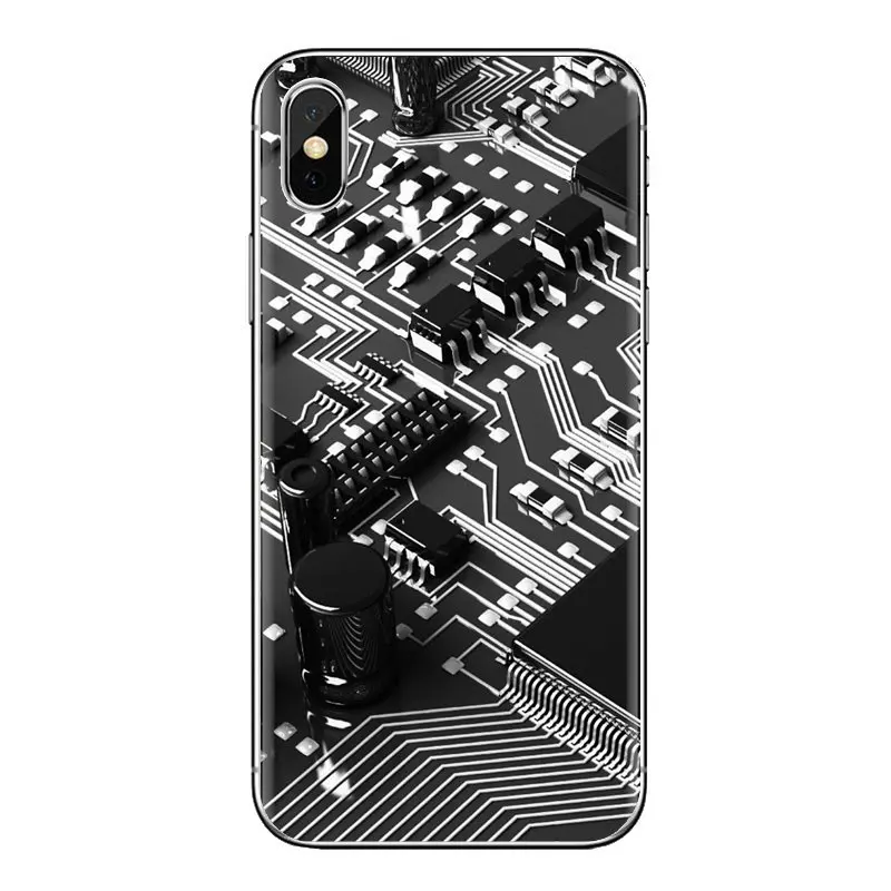 Материнская плата компьютера печатная ТПУ чехлы для huawei Honor 7X V10 6C V9 6A Play 9 mate 10 Pro Y7