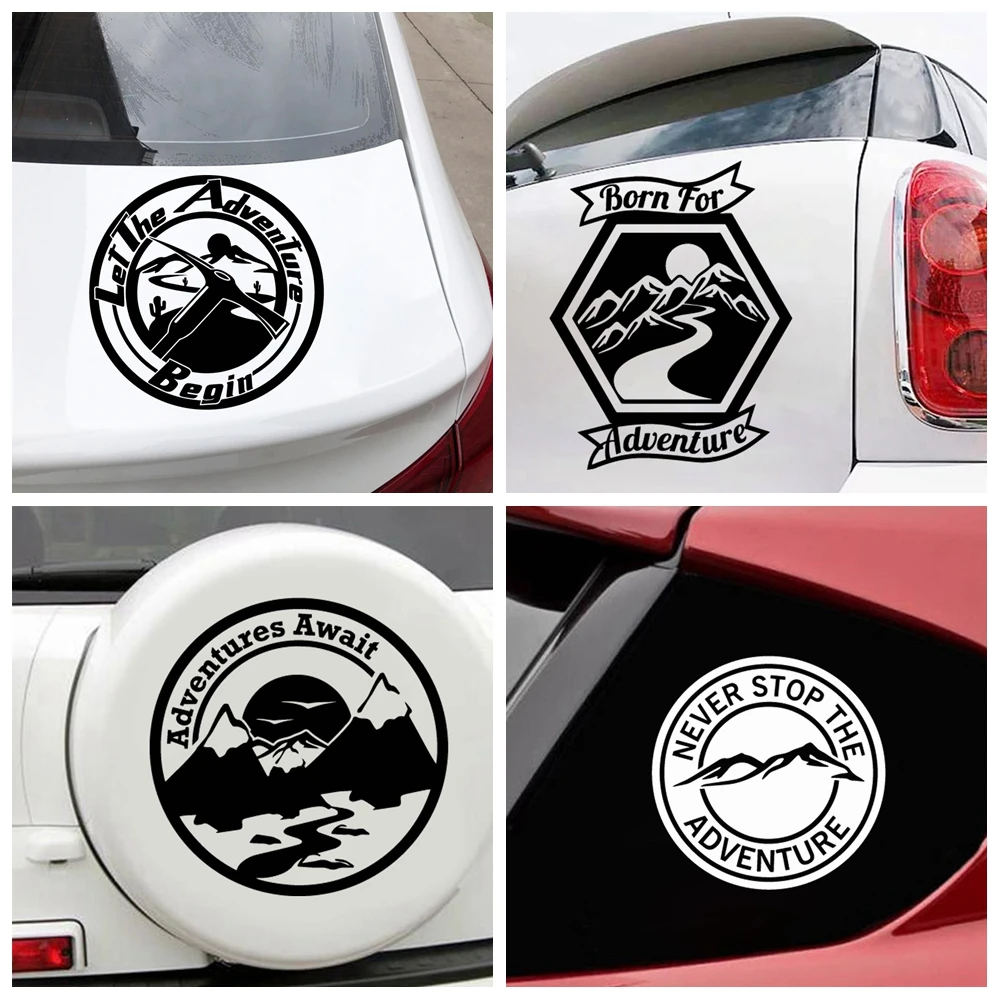 

Наклейки на автомобиль «Исследование и приключения», красивые автомобильные наклейки, виниловые наклейки, индивидуальные водонепроницаем...