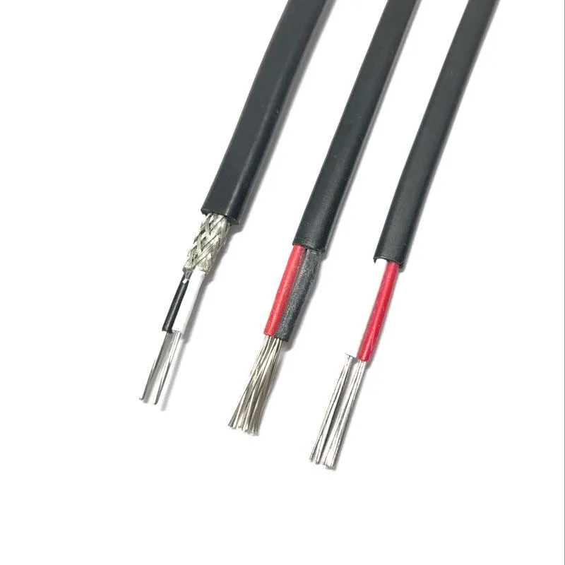 Черный изолированный ПВХ термопарный провод высококачественный электрический |