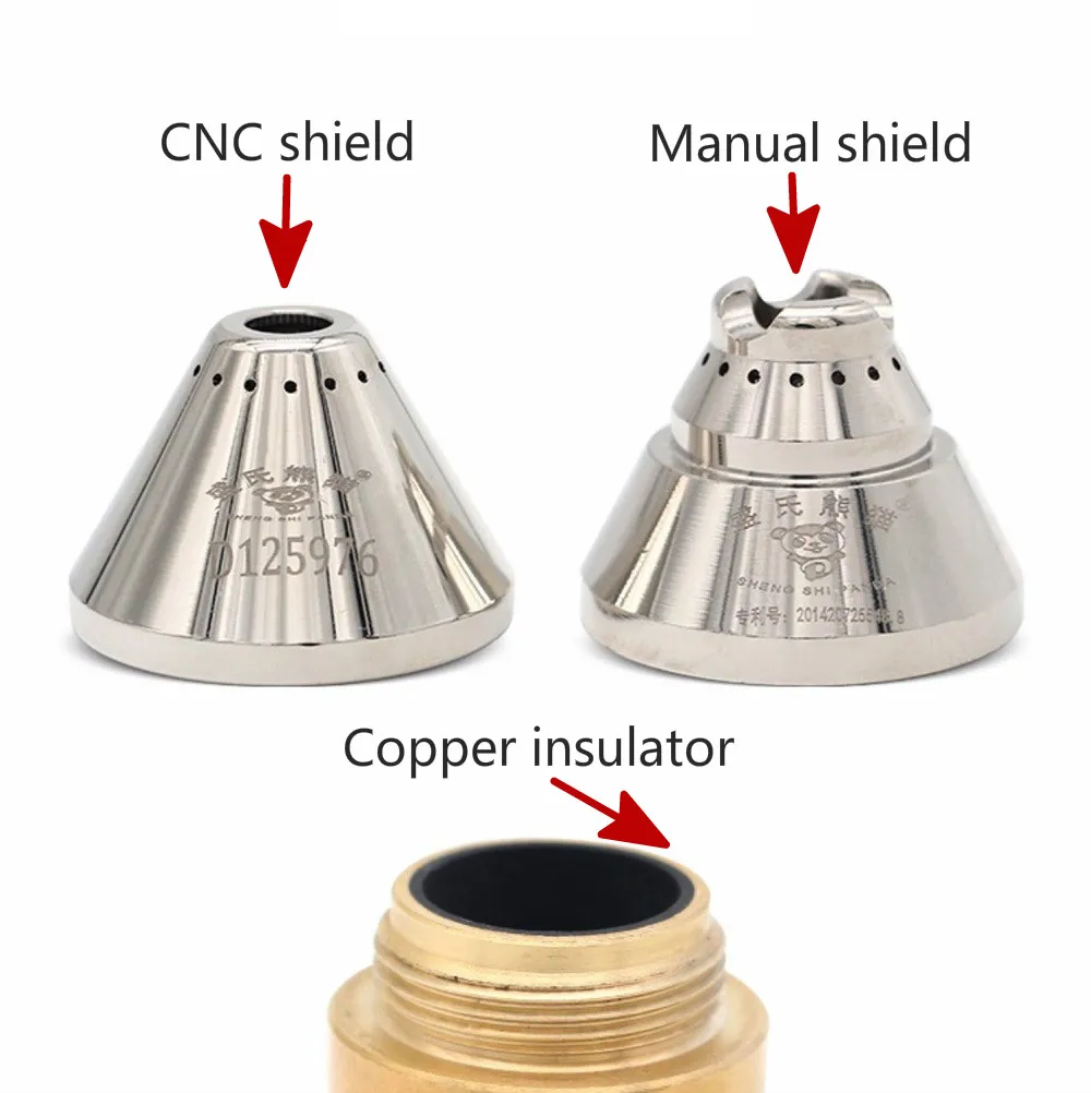 P80 Protective Cover Plasma Torch Cutting Nozzle Protection Sleeve Instead Guide Wheel Ceramic Contact Cutter | Инструменты