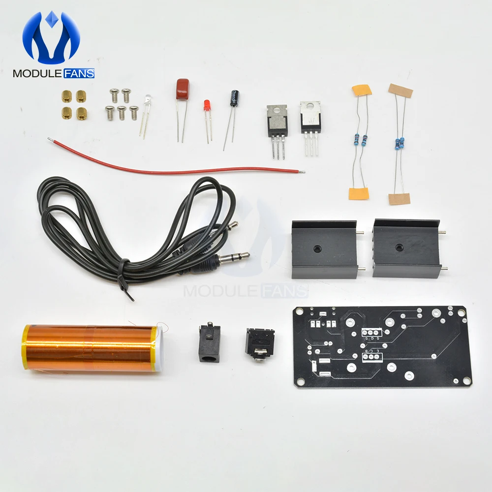 DIY Kit мини музыкальный плазменный динамик с катушкой Тесла Tesla дуговой генератор