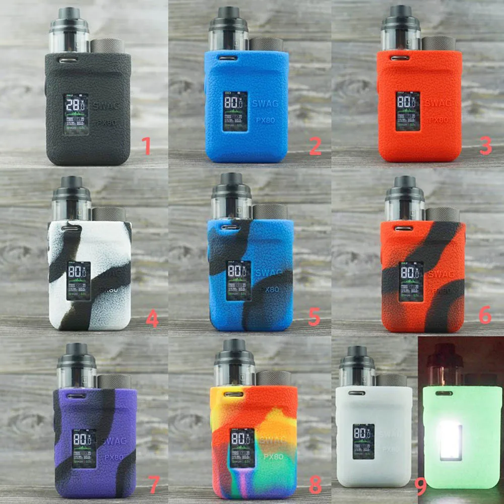 Текстурный чехол для Vaporesso Swag PX80 80 Вт резиновый силиконовый защитный гелевый