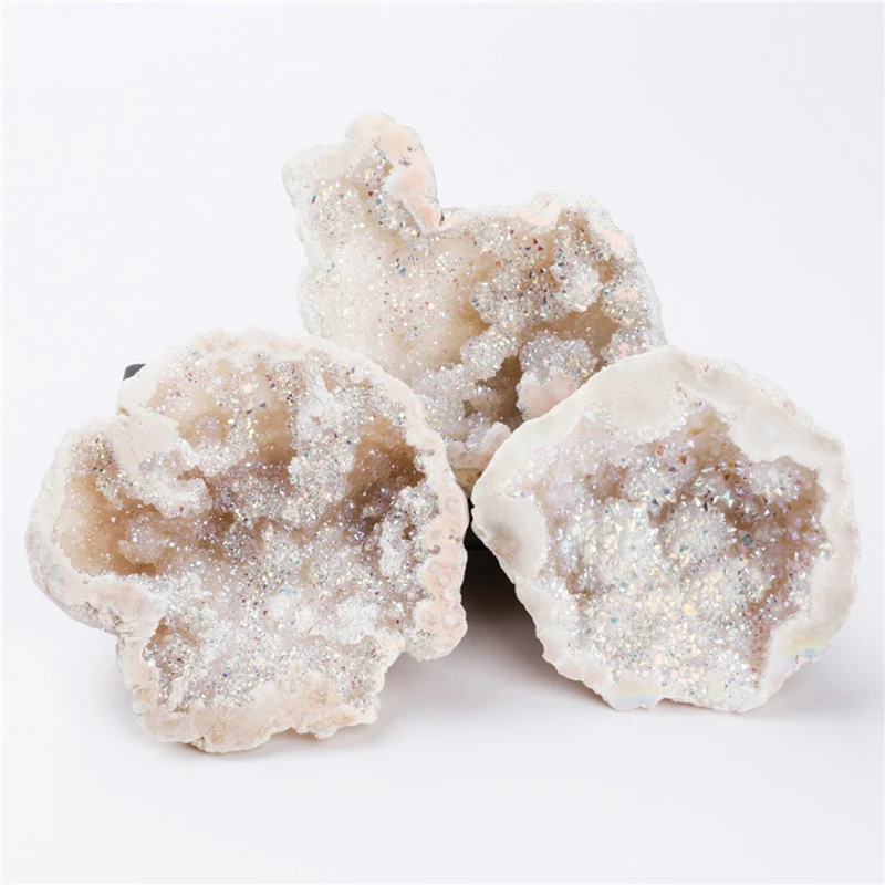 

Natural Agate Geode Slice Quartz Stone Crystal Cluster Minerals Reiki Healing Gemstone Home Decor