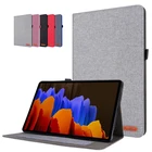 Тканевый чехол для планшета Samsung Galaxy Tab S7 2020 SM-T870 SM-T875 11 дюймов с отделениями для карт